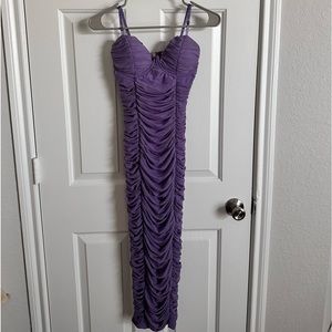 Purple maxi dress (size small)